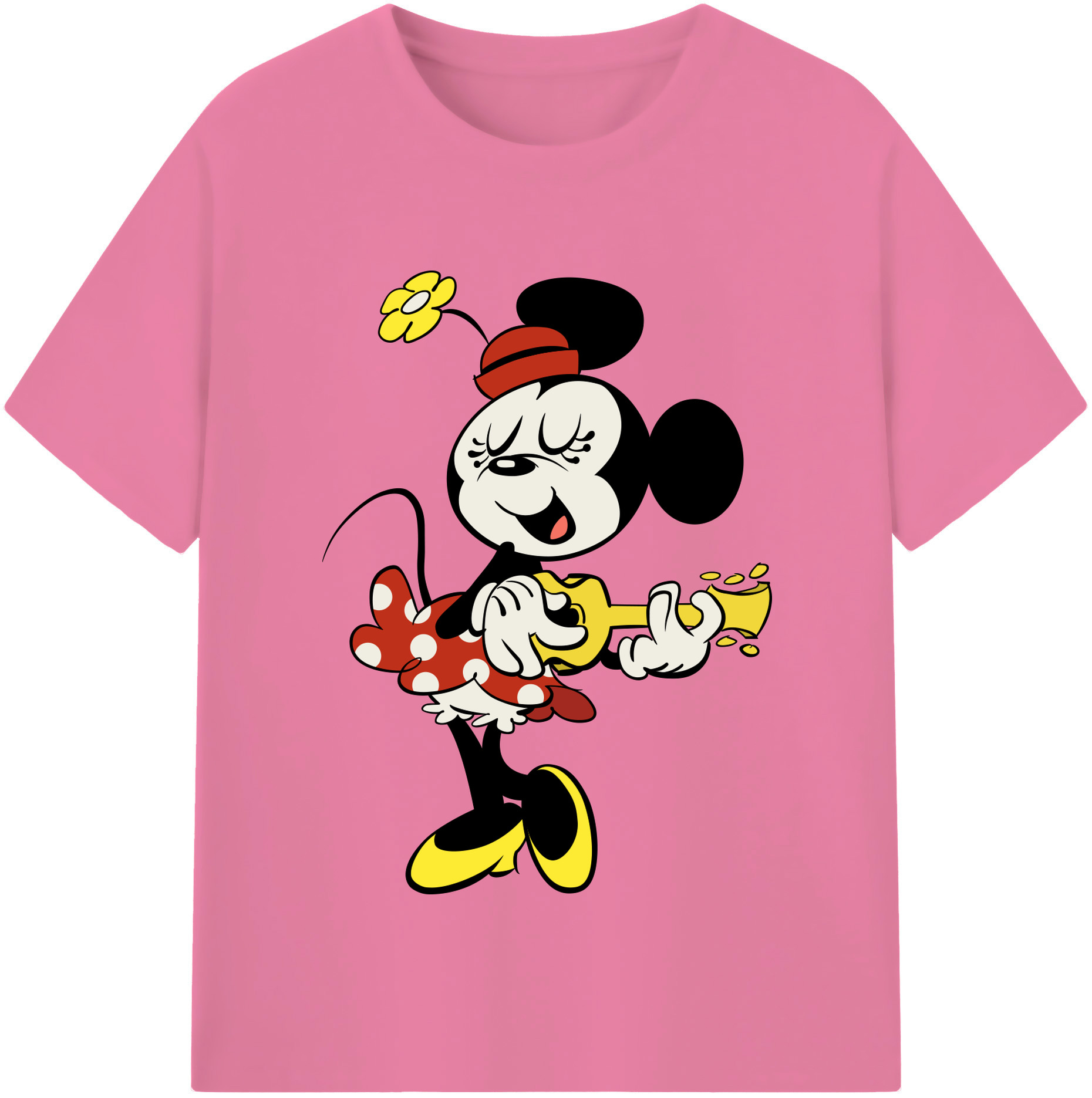 （画像用） ミッキーマウス Mickey Mouse 綿100％半袖Tシャツ（フロントプリント）